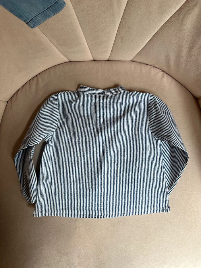 Ensemble chemise rayée et pantalon jean 18 mois - Émile et Ida - photo numéro 7