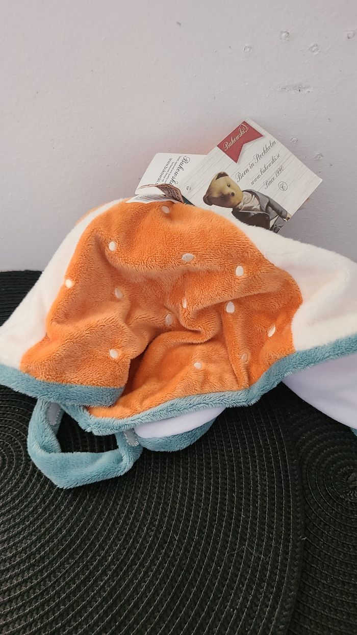 Peluches Bukowski - Doudou et porte tétine bambi "Helga baby rug" - photo numéro 3