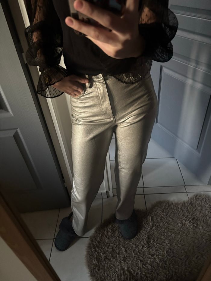 jean en cuir - photo numéro 3