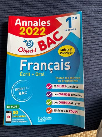 Annales de bac français 