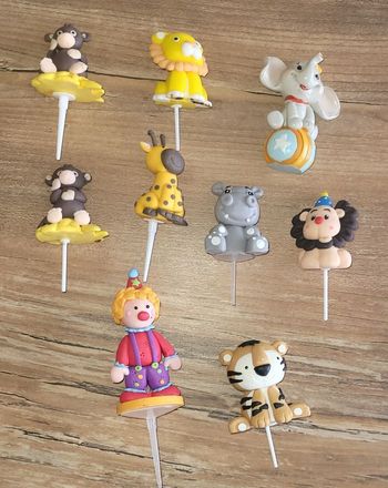 Figurines gâteau cirque