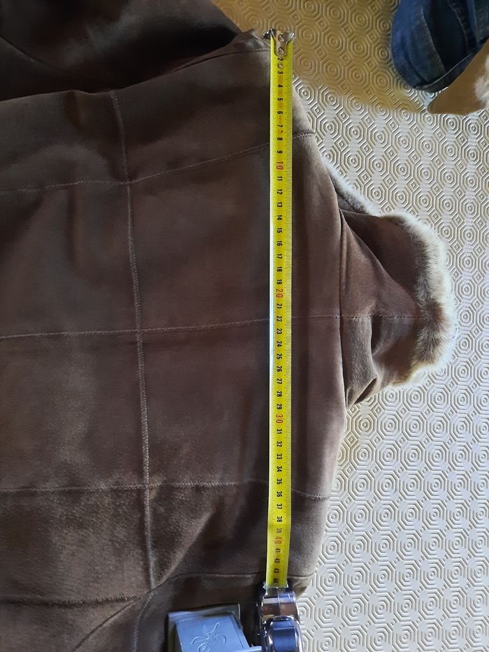 Veste cuir retourné taille 42 (XL) - photo numéro 6