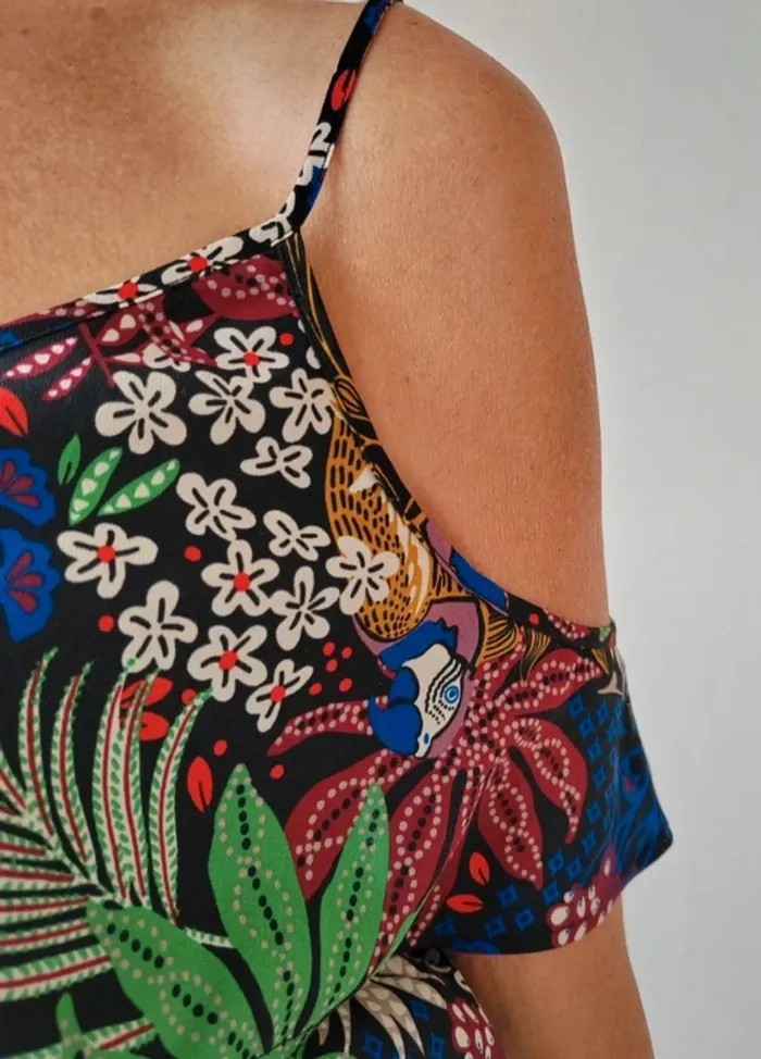 Magnifique Combinaison IKKS imprimé tropical - photo numéro 5
