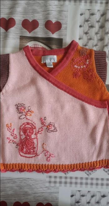Pull sans manche 12 mois