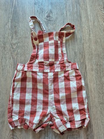 Salopette petit bateau a carreaux