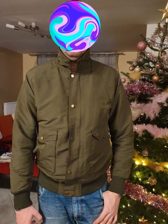 Veste Bombers Zara man kaki - photo numéro 6