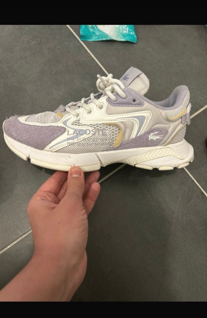 Basket Lacoste mauve 41