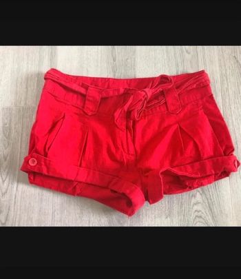 Mini short rouge femme h&m taille 36 S