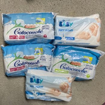 Coton à mettre dans la couche