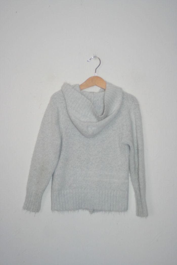 Gilet gris à capuche In Extenso 6 ans - photo numéro 3