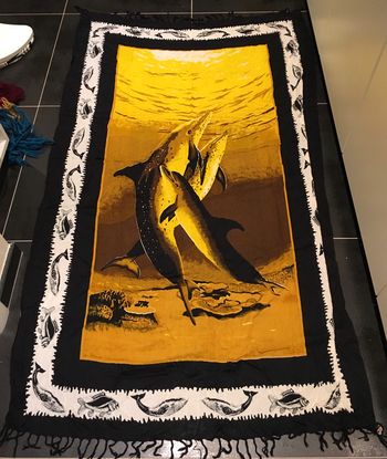 Paréo Dauphin fait à la main jamais servi