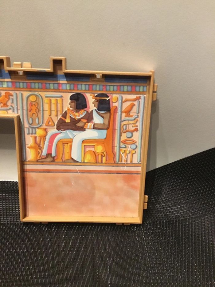 Playmobil mur cloison intérieur avec hiéroglyphes pyramide égyptienne 4240 pièce détachée - photo numéro 4