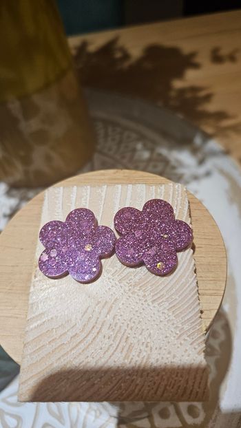 Boucles d'oreilles paillettes 