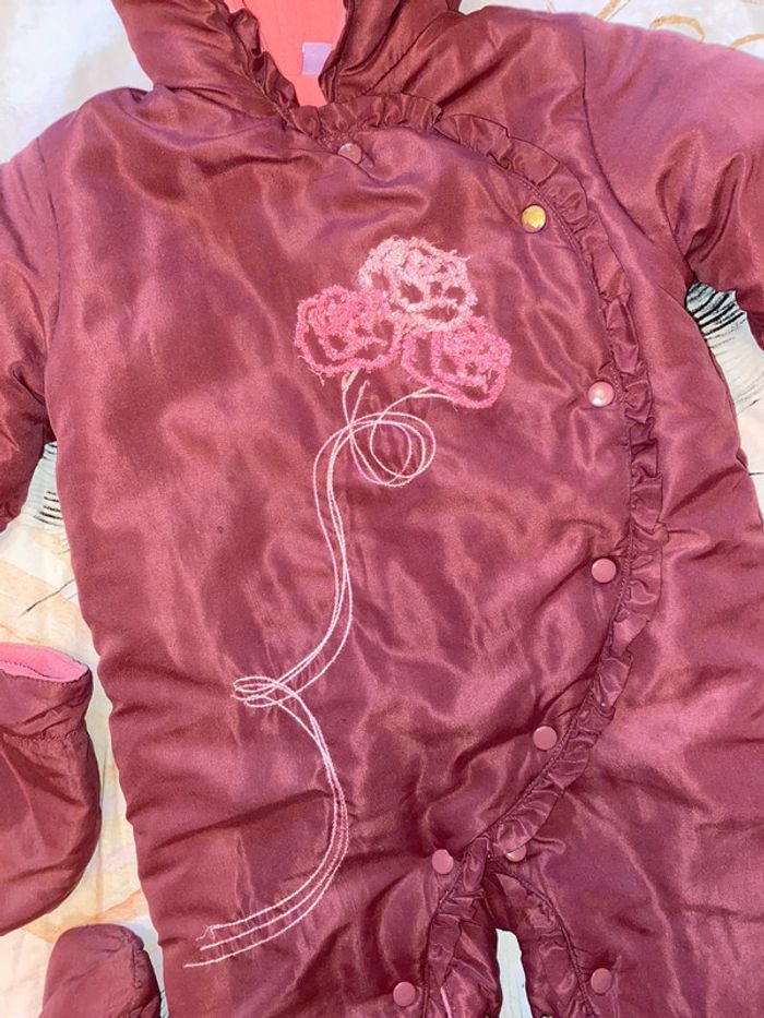 Manteau combinaison complète doublée polaire, 12 mois, TCF. - photo numéro 3