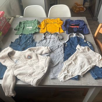 Lot vêtement bébé 9 mois garçon