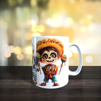 Mug squelette fête des morts Mexique 
