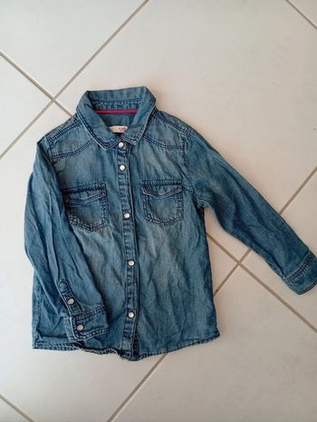DPAM- chemise en jeans taille 4 ans