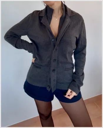 Veste cardigan IKKS grise taille M très bon état