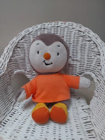 Tchoupi - peluche t-shirt orange