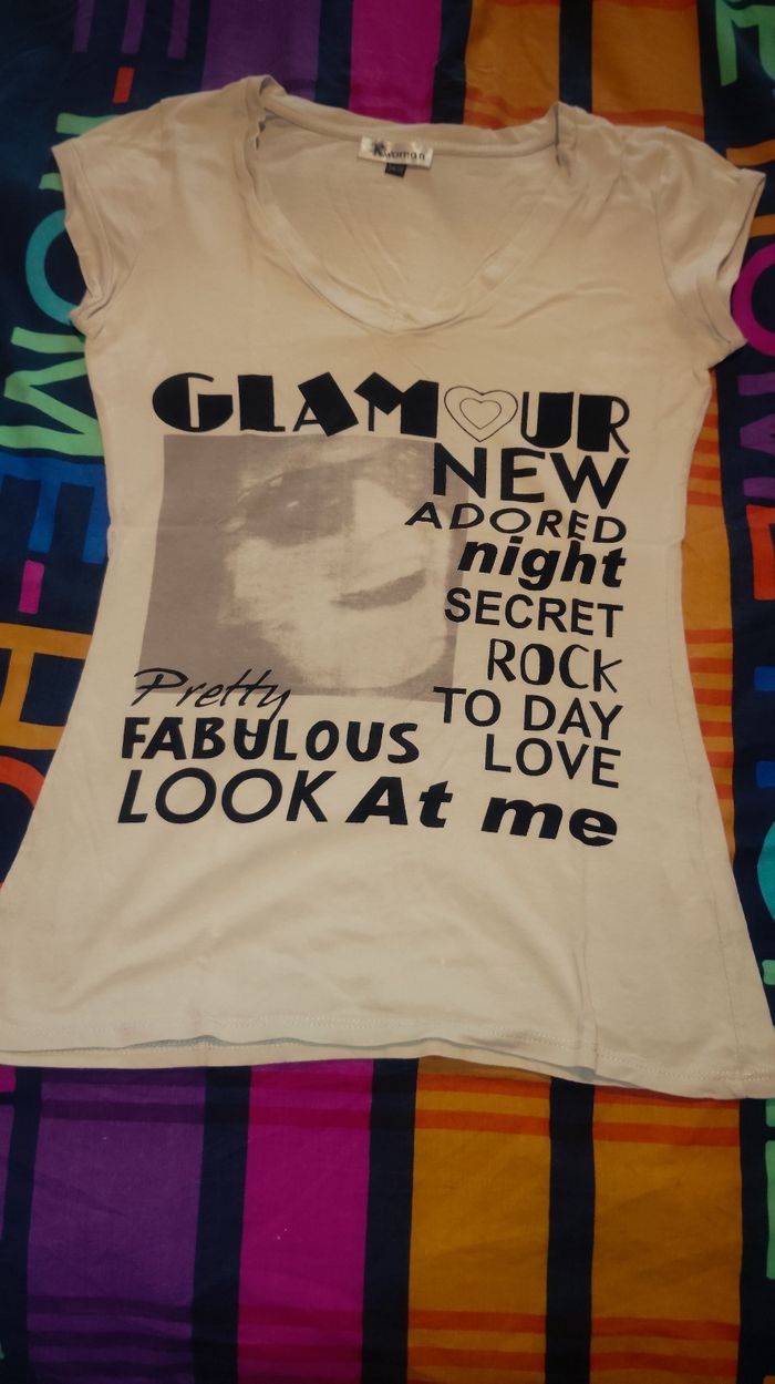 T shirt gris clair taille 34/36 - photo numéro 2