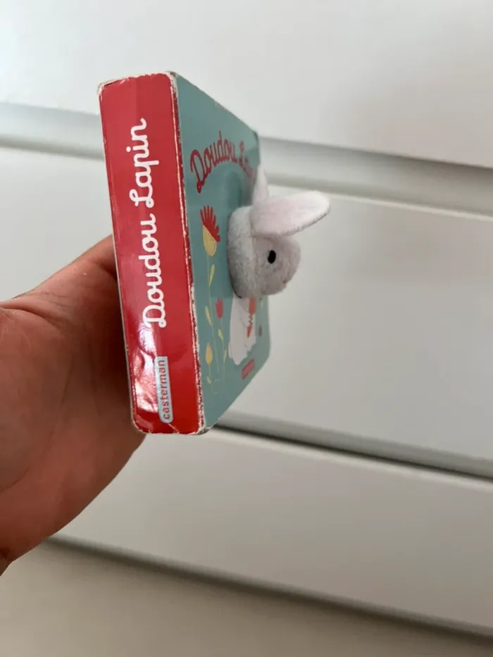 Marionnette Doudou Lapin | Livre et jouet pour tout-petits - photo numéro 7