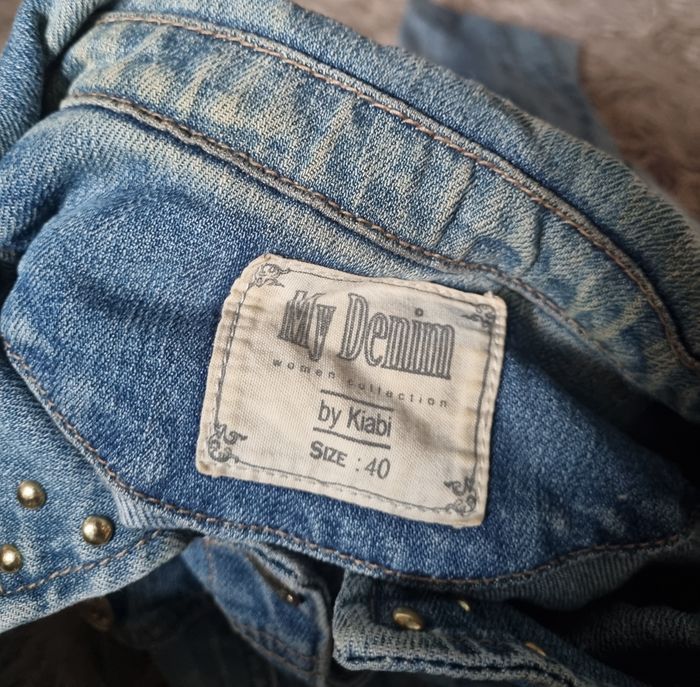 Veste en jean à boutons taille 40 - photo numéro 3