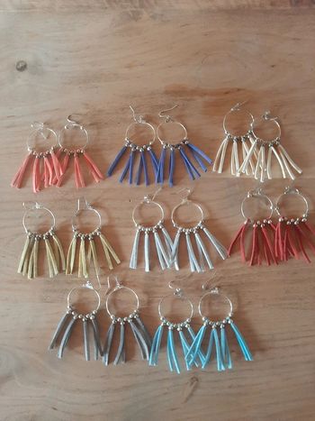 8 paires de boucles d'oreilles bohèmes