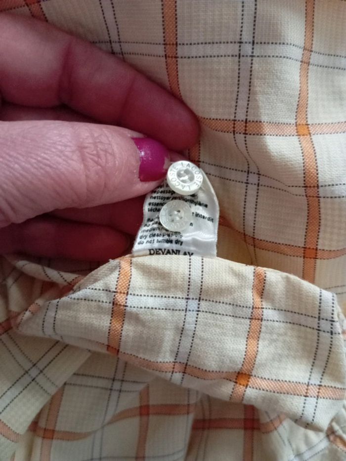 Chemise homme Lacoste t44 - photo numéro 10