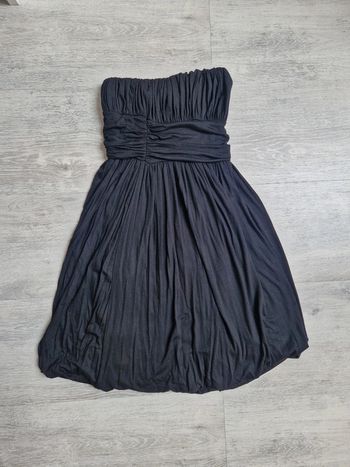 Robe courte noire bustier naf naf XS neuve