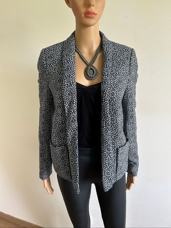 Blazer bleu marine et blanc See U Soon taille 2 TBE
