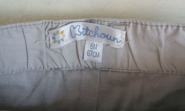 Pantalon gris clair 6 mois - photo numéro 3