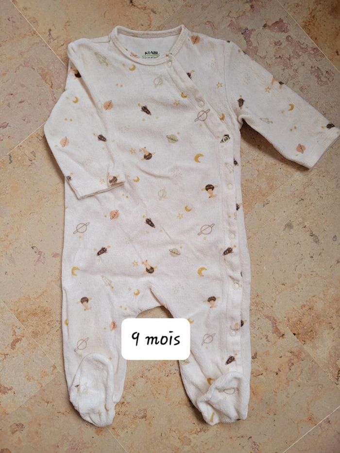 Pyjama velours (9 mois)