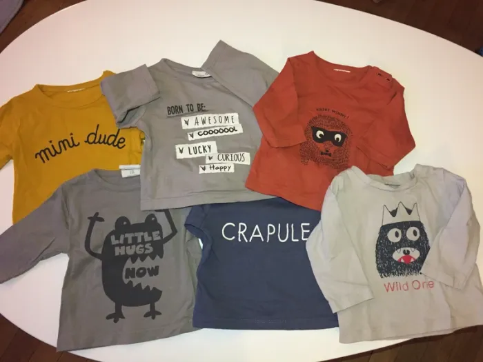 Lot tee-shirts 1 mois - photo numéro 3