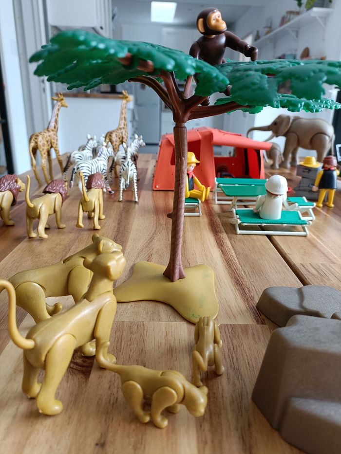 Playmobil 3532 3413 Tente Jeep Ngorongoro Safari Vintage Klicky Gros