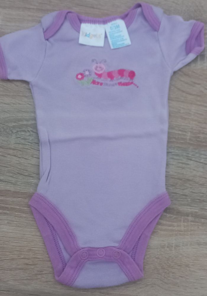 Lot de 2 body manche courte fille 0-3 mois - photo numéro 3
