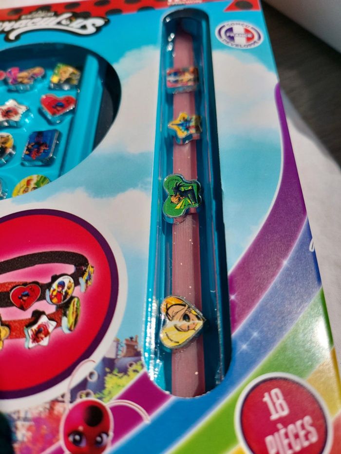 Bracelets paillettés charms miraculous ladybug - photo numéro 3