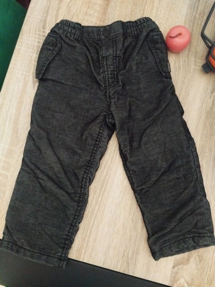 Pantalon en velours doublé garçon 23 mois