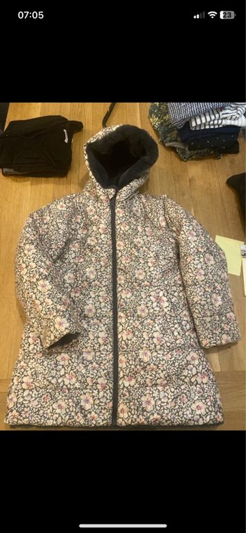 Manteau chaud réversible 