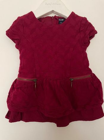 Robe rouge Bordeaux 6 mois fille