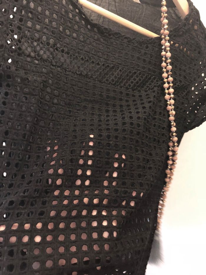 Tee shirt habillé original transparent naf naf taille M - photo numéro 4