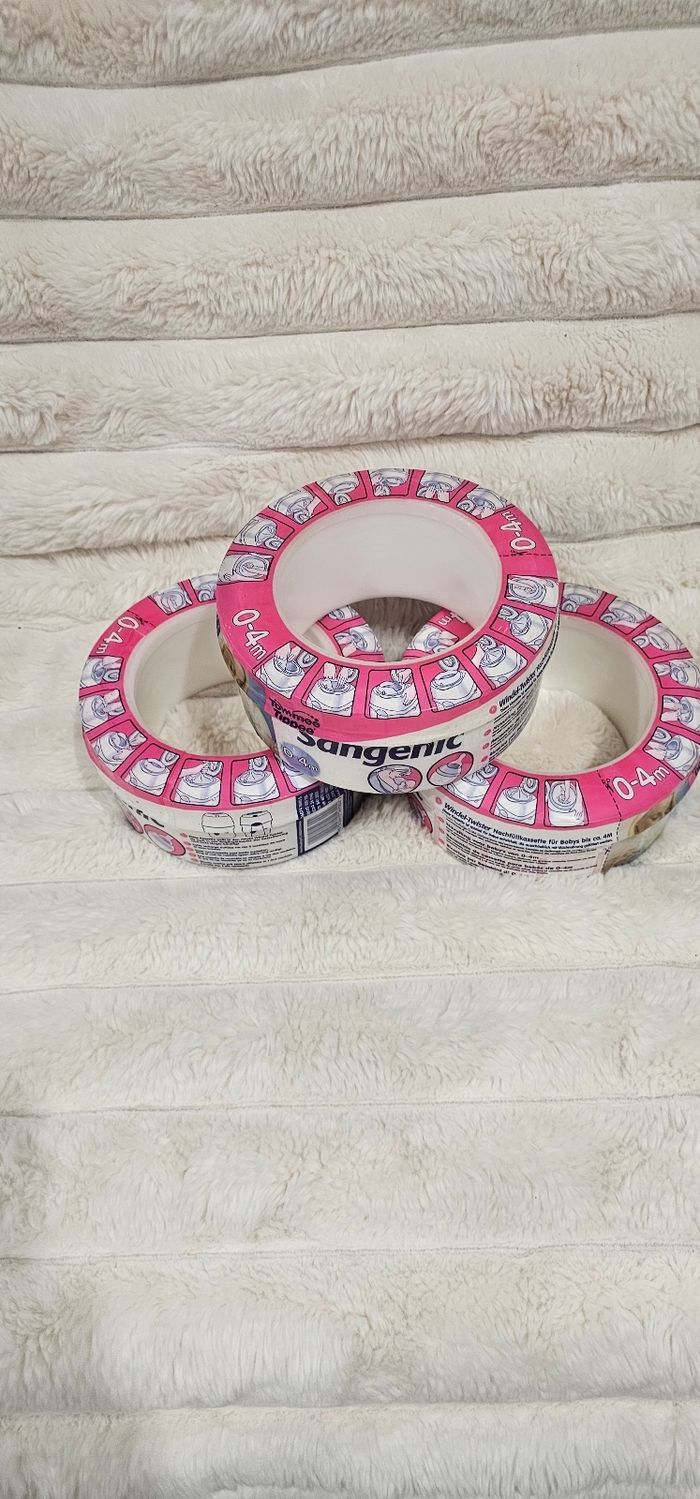 Lot de 3 recharges originales Sangenic Tec Tommee Tippee neufs - photo numéro 2