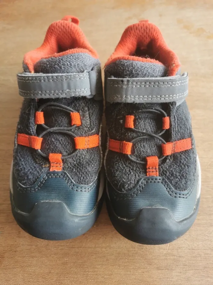 🌼 Chaussures randonnée enfant Quechua Crossrock T25 gris/rouge – rentrée - photo numéro 4