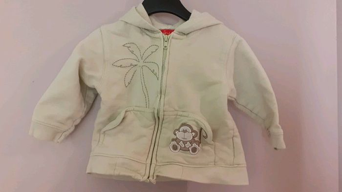 Sweat à capuche vert clair