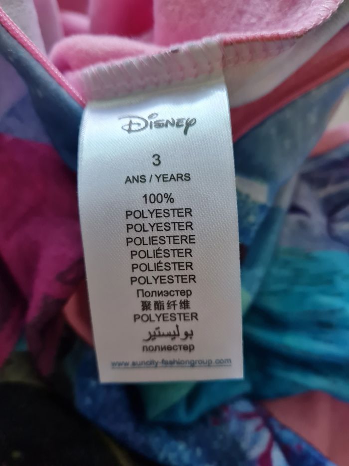 pyjama polaire 1 pièce Disney Reine des neiges fille 3 ans neuf - photo numéro 6