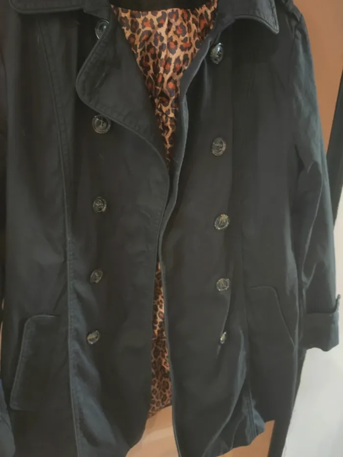 Manteau veste femme noir taille L - photo numéro 2