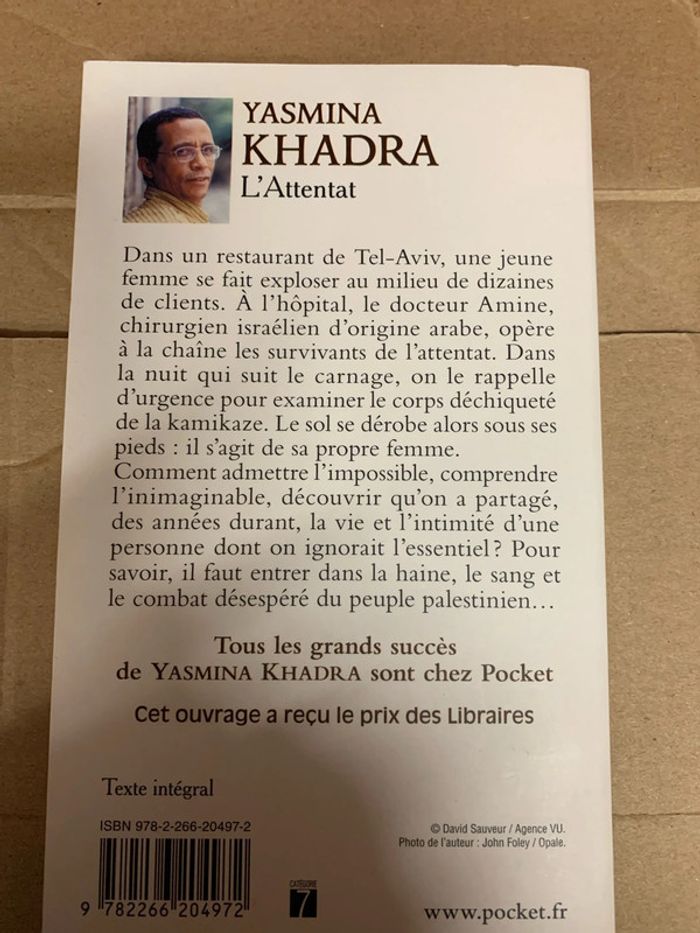 L’attentat de Yasmina Khadra - photo numéro 2