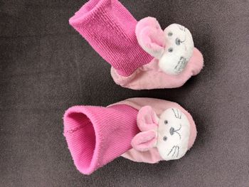 Chausson bébé lapin antidérapant