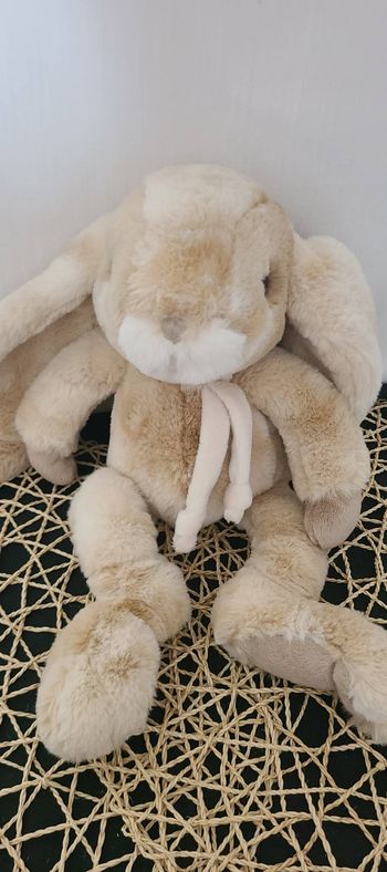 Superbe peluche lapin 30 cm Bukowski