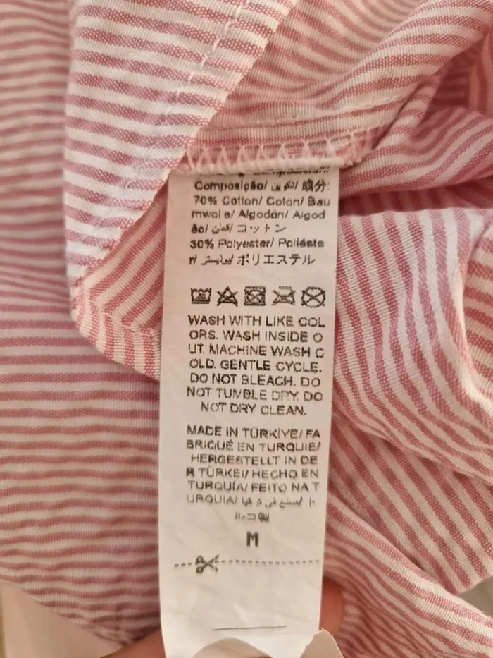 🌸 Chemise rayée rose et blanche Femmes - Taille 38 🌸 - photo numéro 4
