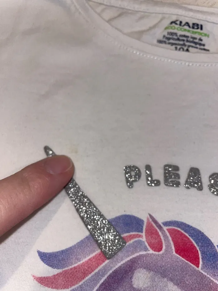 Tee shirt Kiabi licorne 10 ans - photo numéro 5